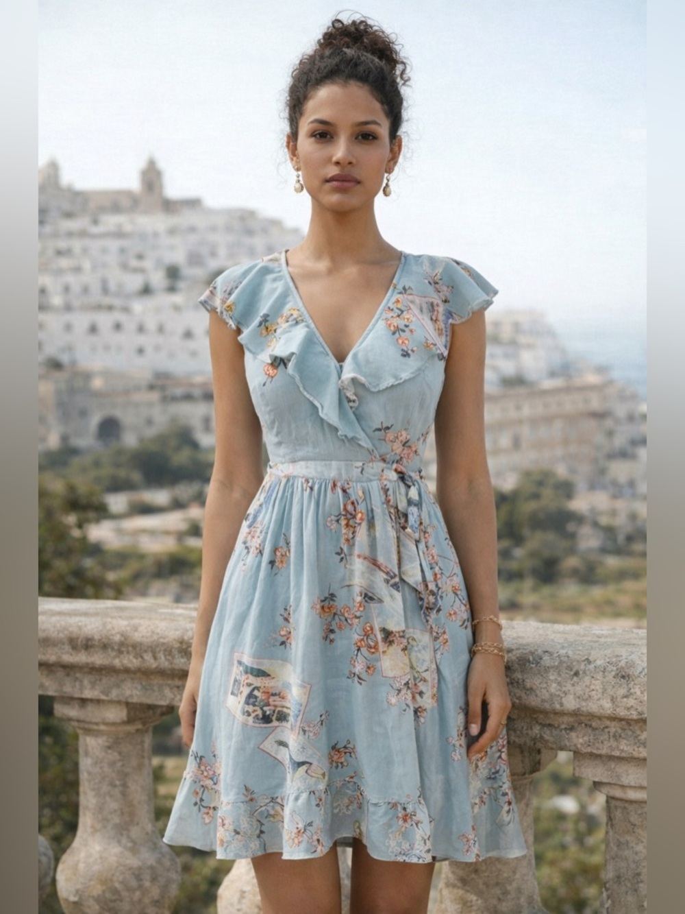 Maeve x Anthropologie | Rosalia Floral Wrap Dress - Size 0